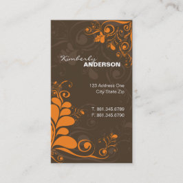 Decoは渦巻の自然に素朴な芸術のプロフィールカードを残します 名刺