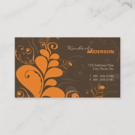 Decoは渦巻の自然に素朴な芸術のプロフィールカードを残します 名刺