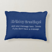 Decoは絵を描きました鳥の枕16"をx12 " アクセントクッション (裏面)