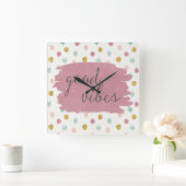 Deco柔らかいIVの|よい感情 スクエア壁時計 (ホーム)