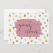 Deco柔らかいIVの|よい感情 ポストカード (正面/裏面)