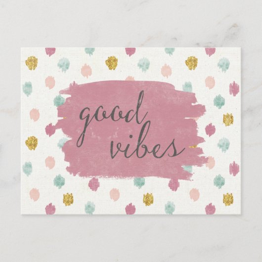 Deco柔らかいIVの|よい感情 ポストカード (正面)