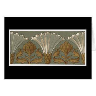 Deco金ゴールドおよび灰色の白いファンの花