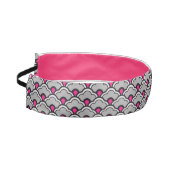 Deco 中国の Scallops、グレー/グレー、ブラックとピンク アスレチックヘッドバンド (左)