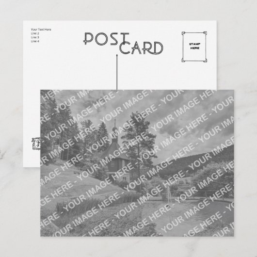 Deco - 50台のはがき裏 ポストカード (正面/裏面)