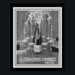 Deco Chauvet Freres Champagne Ad 16 x 20 ポスター<br><div class="desc">G. Chauvet Freres向けの上品な白黒アールデコシャンパン広告。40.64cm x 50.8cm</div>