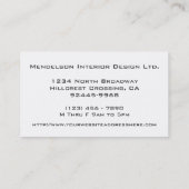 Deco Decor Aqua Design Companyの名刺 名刺 (裏面)