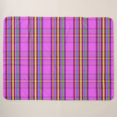 Deco Diamond Plaid DD シェルパブランケット (正面(横))