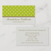 Deco Dots Green Design Company 名刺 (正面/裏面)