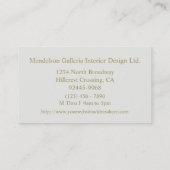 Deco Dots Green Design Company 名刺 (裏面)