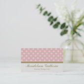 Deco Dots Pink Design Companyの名刺 名刺 (スタンド正面)