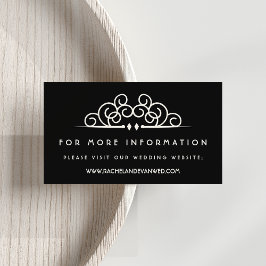 Deco Flowishの結婚ウェブサイト エンクロージャーカード