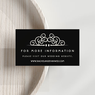 Deco Flowishの結婚ウェブサイト エンクロージャーカード