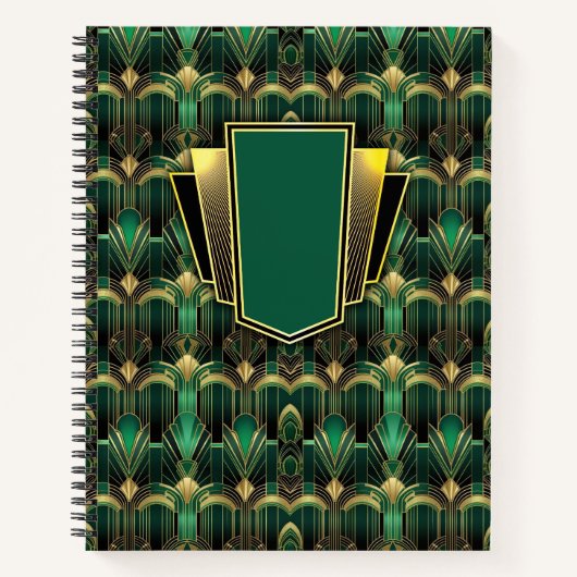 Deco Glamour Reimagined ノートブック (正面)