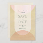 Deco-inspired Save the Date セーブザデート (正面/裏面)