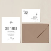 Deco Palm ・ミニマルなBoho Chic ・目的地 招待状