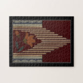 Deco Pattern With Flower And Spire ジグソーパズル (横)