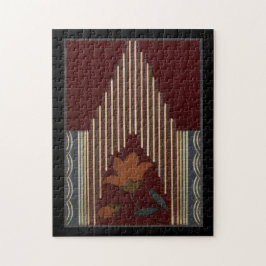 Deco Pattern With Flower And Spire ジグソーパズル