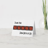 Decofiedのバラ(両方からのありがとう) サンキューカード (正面)