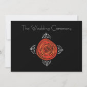 Decofied Roses（結婚式の儀式） 招待状 (裏面)