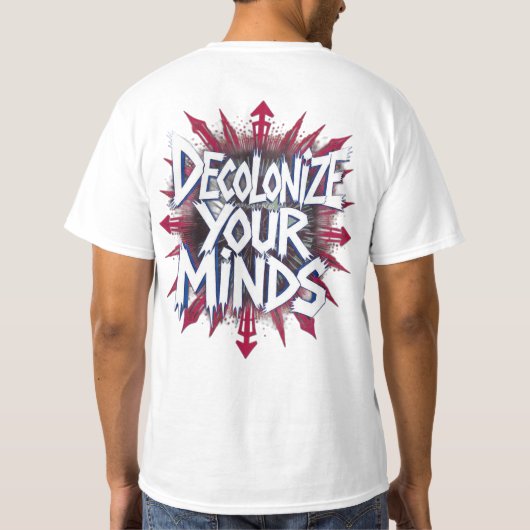Decolonize Your Minds (Points) Tシャツ (裏面)