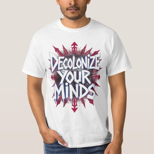 Decolonize Your Minds (Points) Tシャツ (正面)