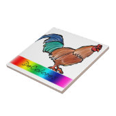 DeColoresのオンドリ タイル (側面)