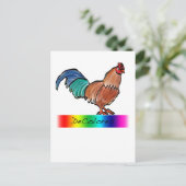 DeColoresのオンドリ ポストカード (スタンド正面)