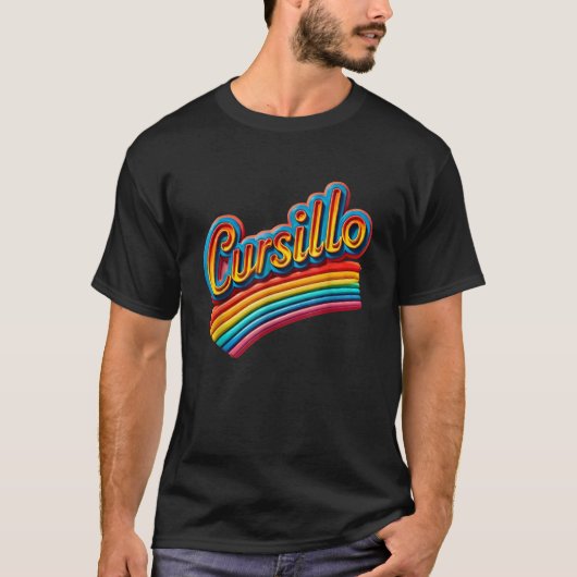 DeColores クルシジョ レインボー ロースター カトリック Tシャツ (正面)
