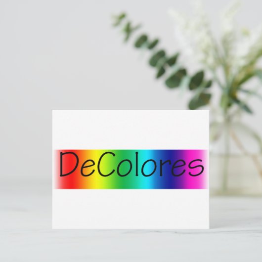 DeColores ポストカード (スタンド正面)