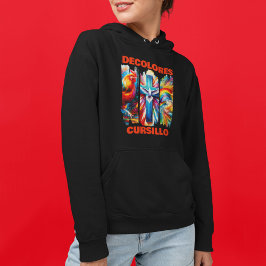 DeColores Cursillo Brush Stroke Rooster Cross Dove パーカ