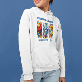 DeColores Cursillo Brush Stroke Rooster Cross Dove パーカ