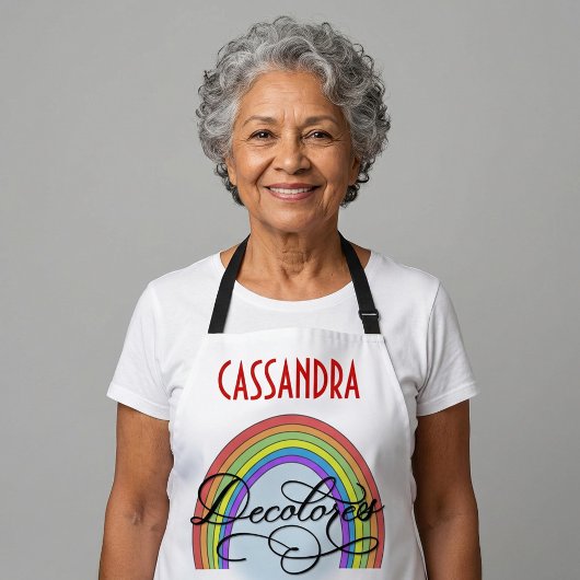 DeColores Cursillo Rainbow Faith Religion エプロン