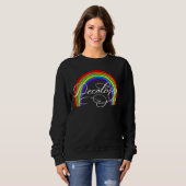 DeColores Cursillo Rainbow Faith Religion スウェットシャツ (正面フル)