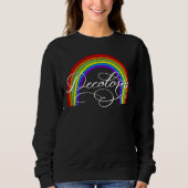 DeColores Cursillo Rainbow Faith Religion スウェットシャツ (正面)