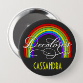 DeColores Cursillo Rainbow Faith Religion 缶バッジ (正面&裏面)