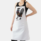 DeColores Cursillo Rooster Black Silhouette  エプロン (インサイチュ)