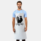 DeColores Cursillo Rooster Silhouette with Banner エプロン (着用した状態)