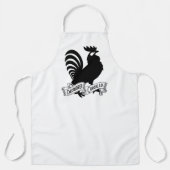 DeColores Cursillo Rooster Silhouette with Banner エプロン (正面)