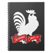 DeColores Cursillo Rooster Silhouette with Banner ノートブック (正面)
