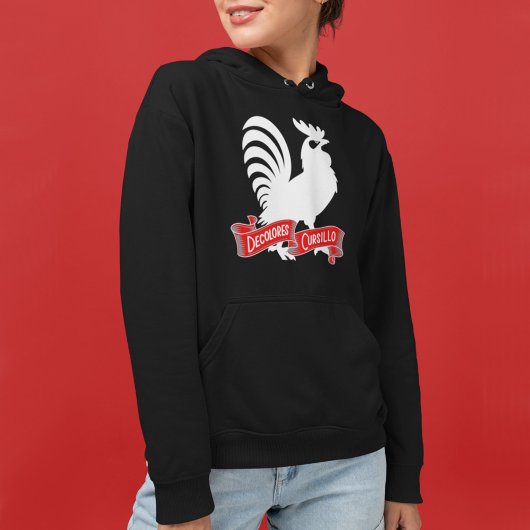 DeColores Cursillo Rooster Silhouette with Banner パーカ