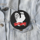 DeColores Cursillo Rooster Silhouette with Banner 缶バッジ (インサイチュ)