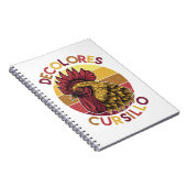 DeColores Cursillo Rooster with Distressed Sunset ノートブック (右側)