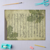 Decompageのシー葉ト音楽と動揺して 薄葉紙 (クラフト)