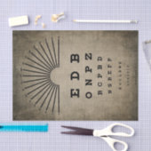 Decompageティッシュペーパー-ヴィンテージ探しアイチャート 薄葉紙 (クラフト)