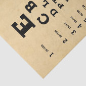 Decompageティッシュペーパー – 古いアイチャート 薄葉紙 (詳細)