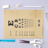 Decompageティッシュペーパー – 古いアイチャート 薄葉紙 (クラフト)