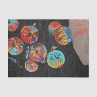 decompageティッシュペーパー、色のAppleバッグ 薄葉紙