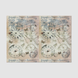 Decompageティッシュペーパー – 蝶の影響ヴィンテージ 薄葉紙