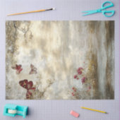 Decompageヴィンテージストーリーブックの背景の風景 薄葉紙 (クラフト)